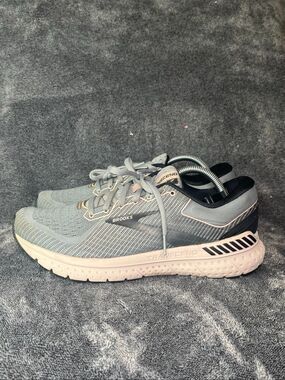 Brooks Transcend 7 Women's Running Shoes Grey Rose Gold Size 11 B